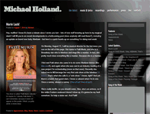 Tablet Screenshot of michaelholland.com